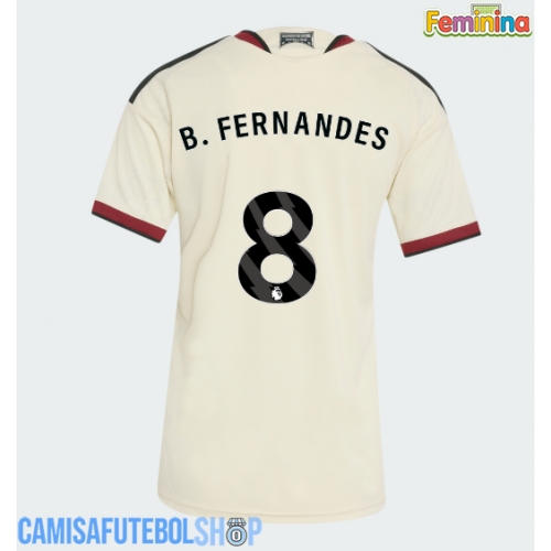 Camisa de time de futebol Manchester United Bruno Fernandes #8 Replicas 3º Equipamento Feminina 2026-27 Manga Curta